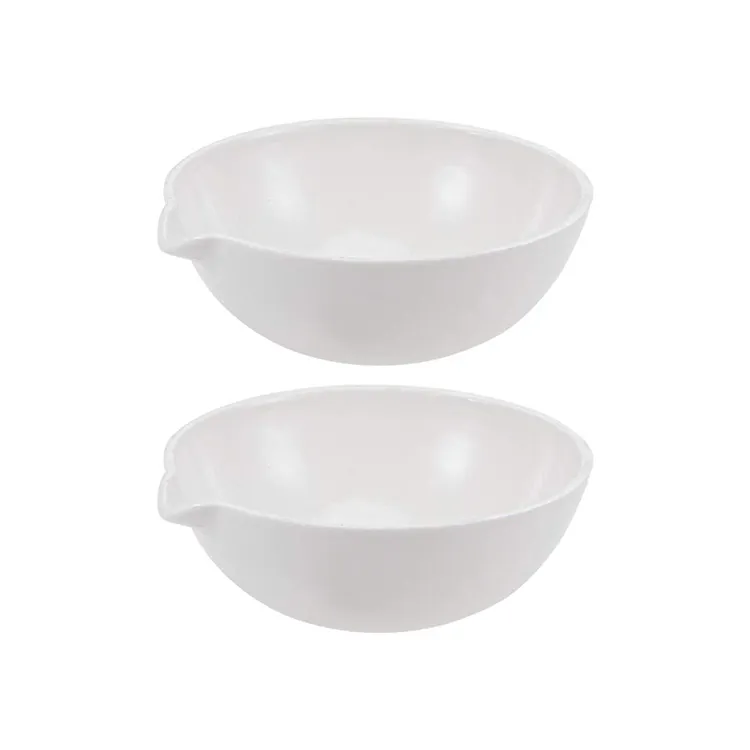 Plat d'evaporació de porcellana de 60 ml 100 ml 125 ml 200 ml utilitzat al laboratori de química